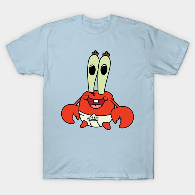 Baby Mr. Krabs T-Shirt by Sobchishin